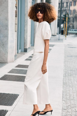 TOP MANGA ABULLONADA / Crudo - Zara фото 4