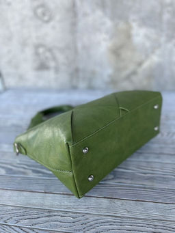 Женская сумка из эко кожи 0025 Светло-Зеленый - Sergio valentini фото 5