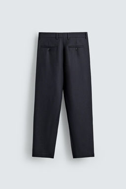 100% WOOL STRAIGHT-LEG TROUSERS - Zara фото 10