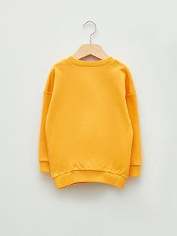 Bisiklet Yaka Uzun Kollu Sonic Bask?l? Erkek Bebek Sweatshirt - Waikiki фото 2