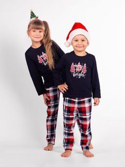 Пижама детская кулирка с брюками "НОВОГОДНЯЯ СКАЗКА"