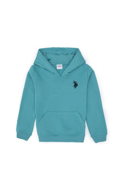 Erkek _ocuk Mint Basic Kap__onlu Sweatshirt
