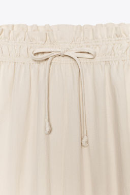 ZW COLLECTION FLOWING PYJAMA TROUSERS - Zara фото 8