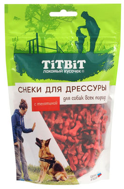 Снеки для дрессуры собак всех пород с телятиной 25710