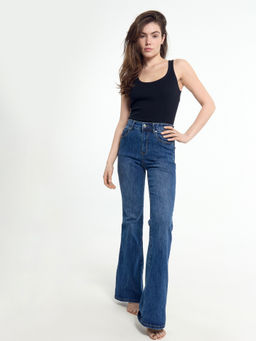Брюки женские джинсовые FLARE FIT синие