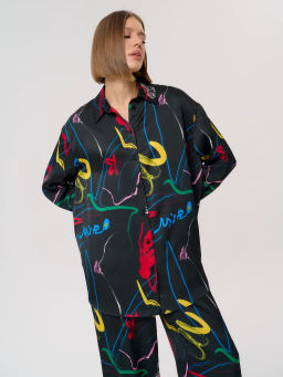 Рубашка женская 12421-33045 multicolor - Eleganzza фото 6