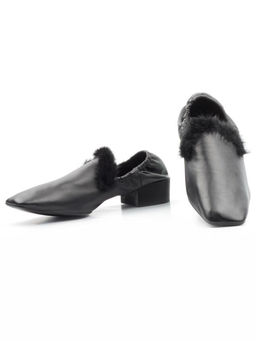 03-N18120S-2 BLACK Полуботинки женские (натуральная кожа)