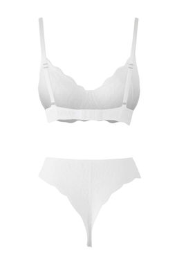 TRENDYOLMILLA Beyaz Dantelli Ip Ask?l? Balenli Kaps?z Orme Ic Camas?r? Tak?m? THMAW22AU0237  фото 23