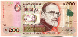Банкнота 200 песо 2019 года Уругвай