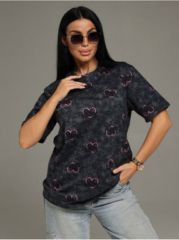 Футболка Принт графит женская - София фото 8