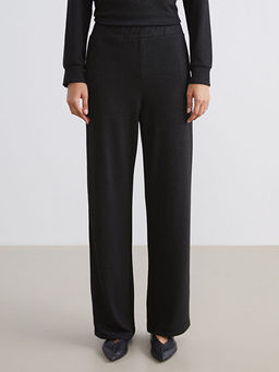 Beli Lastikli Parlak G?r?n?ml? Kad?n Pantolon