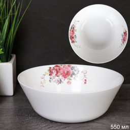 Набор суповых тарелок 6 штук 550 мл 155 мм Евро / FLMLW60 (19010-1/уп 8/ Розовая композиция