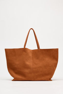 SUEDE MAXI TOTE BAG - Zara фото 2