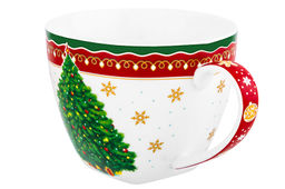 Чайн. пара 2 пр. 250 мл 11,5*9*7,5 см Новогодняя елка красный узор NEW BONE CHINA - Elan gallery фото 6