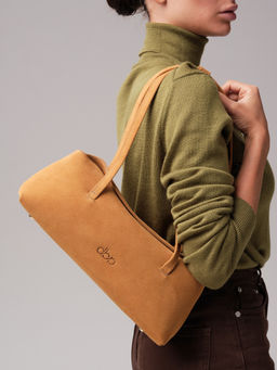 Замшевая сумка Raduy DBR 31127 светло-желтый  фото 3