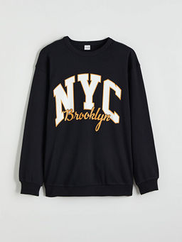 Bisiklet Yaka Erkek ?ocuk Sweatshirt