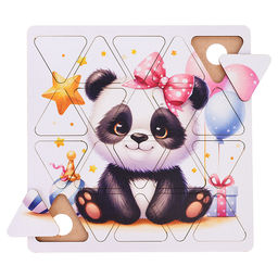 Пазлы малые Панда 20см х 20см (древесный материал) - Задира фото 2