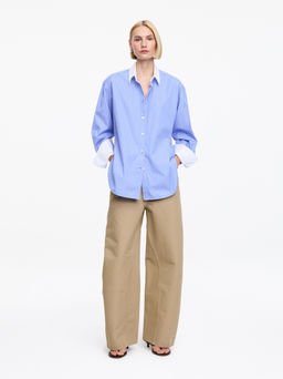 Pantalones de algod?n estilo barrel - H&m фото 2