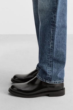 LEATHER ANKLE BOOTS - Zara фото 3