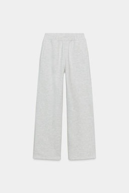 BELTED STRAIGHT-LEG FLEECE TROUSERS - Zara фото 6