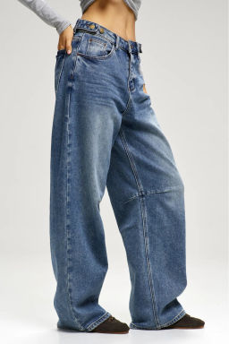 Джинсы BAGGY five buttons Blue