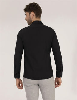Siyah Slim Fit Oxford G_mlek - Pierre cardin фото 5