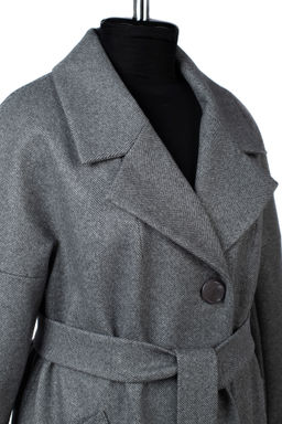 Пальто женское демисезонное (пояс) - El podio фото 10