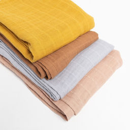 Полотенце муслиновое LoveLife, 50*90 см, горчица, 100% хл, 3-сл, 180 гр/м2  фото 6