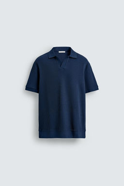 POLO ESTRUCTURA VERTICAL / Azul noche - Zara фото 7