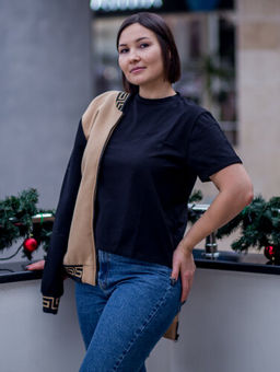 291 Футболка базовая, черный - Knitka wear фото 12