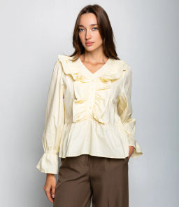 Блуза #КТ2697 (1), кремовый