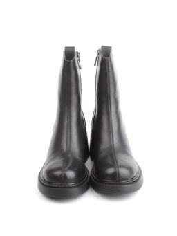 04-M3-L806 BLACK Ботинки зимние женские (натуральная кожа, натуральный мех)