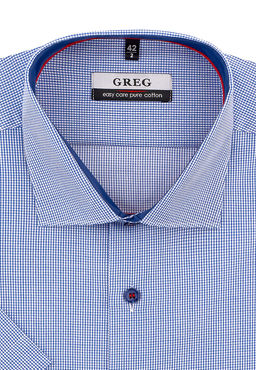 Сорочка мужская короткий рукав GREG 214/101/7308/Z/1p_GB