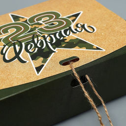 Цена за 3 шт. Коробка подарочная, упаковка, 23 февраля, 16.5?12?5 см