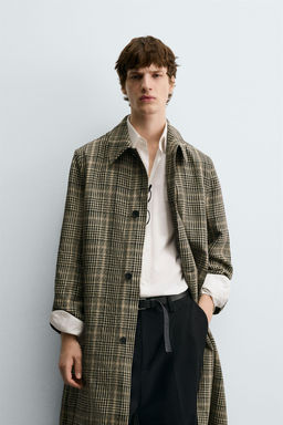 LIMITED EDITION WOOL - LINEN COAT - Zara фото 2