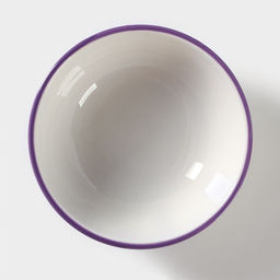 Салатник Доляна «Лаванда», 220 мл, d=11 см, белый