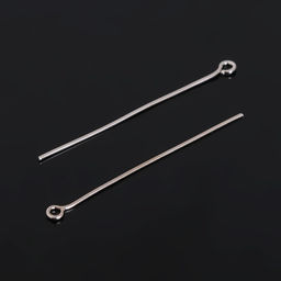 Штифт с петлёй СМ-1087, 4 см, упаковка 100 г, цвет серебро