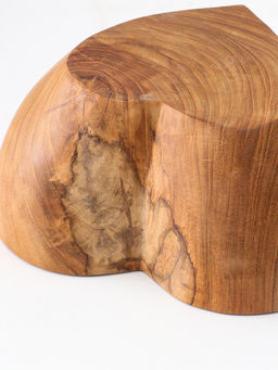 УЦЕНКА Салатник Сердце 20?20?9 см, тиковое дерево