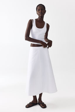 Falda midi en sarga de algod?n - H&m фото 4
