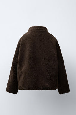 CHAMPION ® X ZARA FAUX SHEARLING FLEECE JACKET фото 4