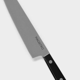 Нож кухонный универсальный Magistro Hinshitsu, нержавеющая сталь, лезвие 15.7 см, длина 29 см, чёрный фото 7
