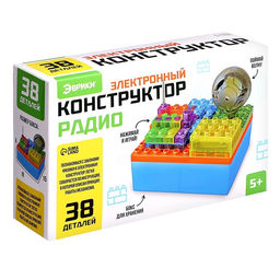 Электронный конструктор Радио, 38 деталей, с боксом для хранения - Эврики фото 3