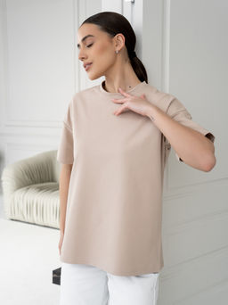 Футболка Оверсайз, цв. Бежевый