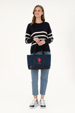 Женская темно-синяя стеганая сумочка Неожиданная скидка в корзине