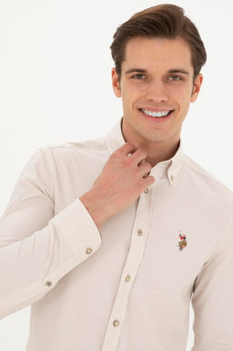 Мужская базовая рубашка с длинным рукавом Stone - U.s. polo assn фото 2