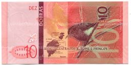 Банкнота 10 добр 2020 года Сан-Томе и Принсипи