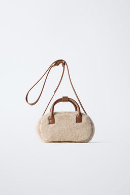 BOWLING SHEEPSKIN CROSSBODY BAG - Zara фото 9
