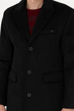 U. S. Polo Assn / Мужское черное пальто с тиснением - U.s. polo assn фото 13