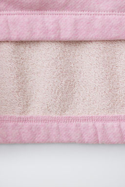 CONJUNTO SUDADERA Y BERMUDA TEXTO / Rosa vigor? - Zara фото 8