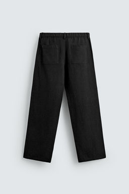 PANTAL?N RELAXED FIT VISCOSA - C??AMO / Negro - Zara фото 7